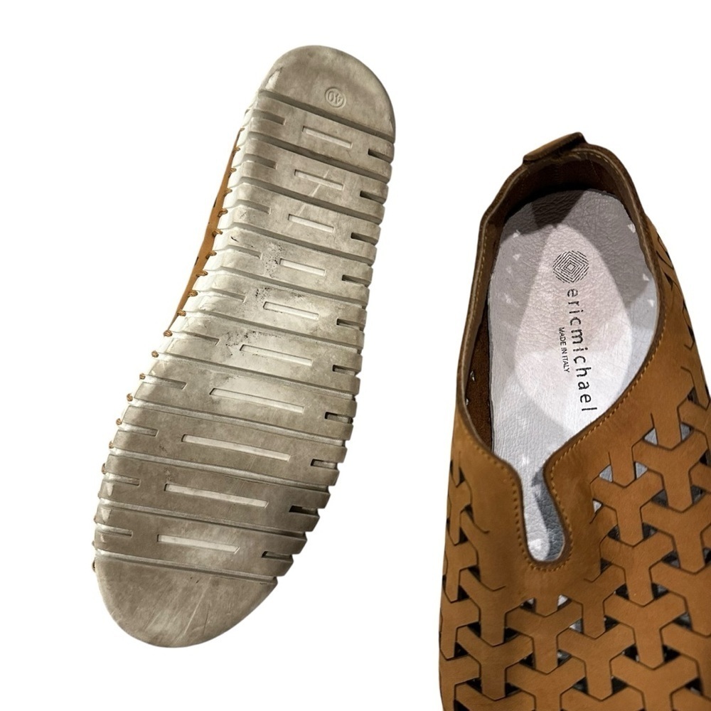 Eric Michael Brown Perforated Slip-On Shoes 40 US 10 - Picture 8 of 11